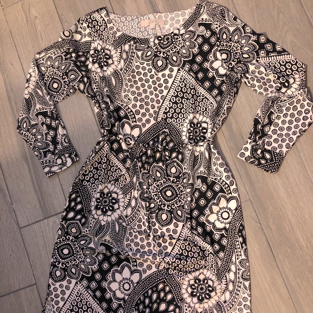 Black and white dress